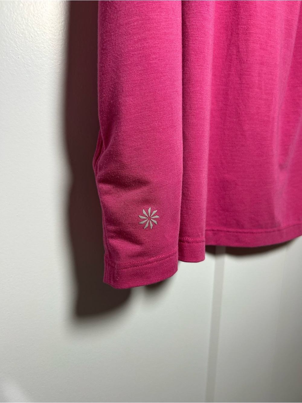 Athleta Short Sleeve Scoop Neck Top - Fuchsia Pink plus size 2X - Picture 6 of 10